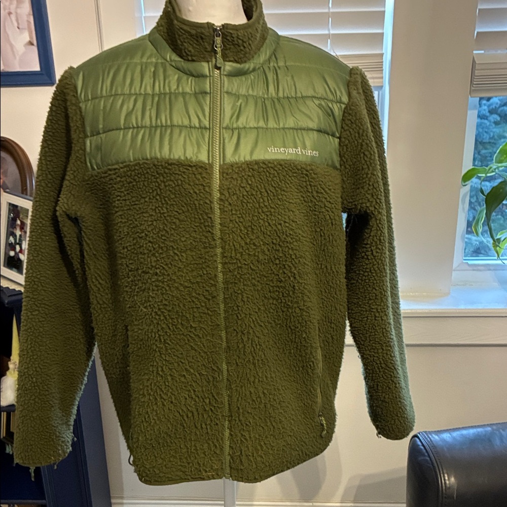Vineyard Vines Forest Green Fleece Jacket